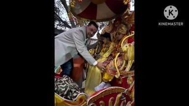 प्रांण प्रतिष्ठा को लेकर बरखेड़ा में निकाली गई भव्य शोभायात्रा चेयरमैन ने माल्यार्पण कर किया शुभारंभ कई जगह हुआ भंडारा