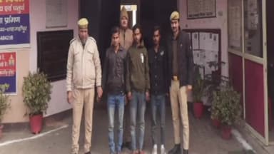 शाहजहांपुर: थाना रामचंद्र मिशन पुलिस ने धार्मिक स्थल पर झंडा उतारकर भगवा झंडा लगाने वाले तीन आरोपियों को किया गिरफ्तार