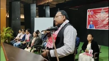 মাহমৰা: মৰাণহাটত নমো নৱভোটদাতা  সন্মিলনত উপস্থিত থাকে কেবিনেট মন্ত্ৰী যোগেন মহন