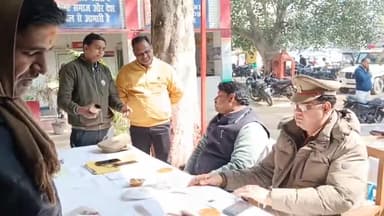 करछना: नैनी औद्योगिक एवं करछना थाना परिसर में आयोजित हुआ थाना समाधान दिवस, फरियादियों की जुटी भीड़