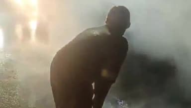 कानपुर: श्याम नगर बाईपास पर एक कार में लगी आग,फायर ब्रिगेड ने पाया आग पर काबू