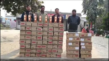 बरौली: बरौली थाना की पुलिस ने 390 लीटर शराब के साथ कार सवार दो युवकों को किया गिरफ्तार, पुछताछ के बाद भेजा गया जेल।