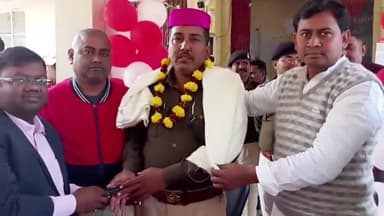 बाजपट्टी: बाजपट्टी थाना परिसर में थानाध्यक्ष पंकज कुमार का विदाई समारोह हुआ आयोजित