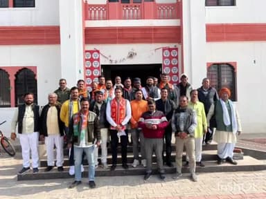 धौलपुर: जिला कार्यालय पर गांव चलो अभियान को लेकर बीजेपी की कार्यशाला आयोजित