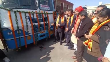 पंचकूला: हरियाणा विधानसभा अध्यक्ष ने इंडस्ट्रियल एरिया में रोडवेज डिपो से श्रीराम मंदिर अयोध्या के लिए बस सर्विस की शुरू