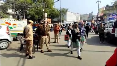 गाज़ियाबाद: जुम्मे की नमाज को लेकर केला भट्टा में बड़े पैमाने पर पुलिस बल तैनात