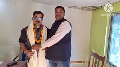 बखरी: भाजपा के जिला मंत्री व जिला परिषद सदस्य अमित कुमार देव बखरी डीएसपी आवास पहुंचकर डीएसपी चंदन कुमार को विदाई दी