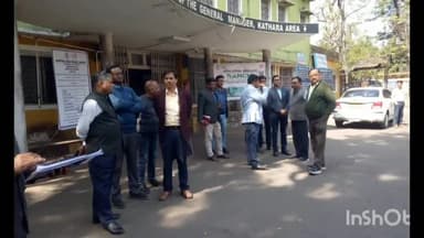 कसमार: कथारा क्षेत्र पहुंचे सीसीएल मुख्यालय रांची से महाप्रबंधक सिविल की टीम, कार्यों का लिया जायजा