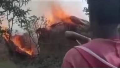 परिहार: बबूरवन गांव में अगलगी की घटना में तीन लोगों के घर समेत लाखों की संपत्ति जलकर नष्ट