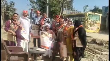 जुलाना: जुलाना कस्बे में भाजपा कार्यकर्ताओं ने चलाया चलो गांव की ओर अभियान