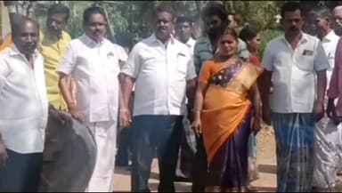 துறையூர்: மதுராபுரியில் கழிவுநீர் கால்வாய் பணிக்கான பூமி பூஜை மாவட்ட சேர்மன் அடிக்கல் நாட்டி வைத்தார்