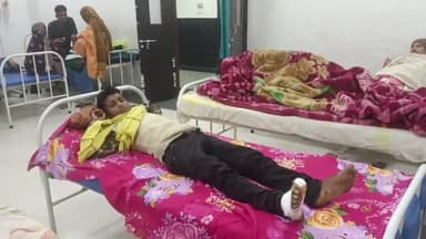 कहरा: सदर थाना के कचहरी ढाला के समीप सड़क हादसे में एक बाइक चालक हुआ जख्मी