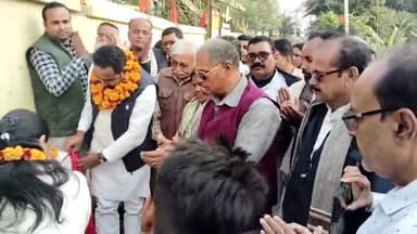 मरवन: मड़वन के करजा से परतापुर तक ढाई किलोमीटर में बनी  शहीद सुनील पथ  का पूर्व मंत्री ने किया उद्घाटन