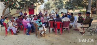 डुमरी कटसरी: सरस्वती पूजा को लेकर श्यामपुर भटहां थाना परिसर में जनप्रतिनिधियों के साथ हुआ शांति समिति का बैठक