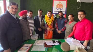 मुज़फ्फरनगर: उत्तर प्रदेश उद्योग व्यापार संगठन के पदाधिकारी के द्वारा नवनियुक्त सिविल लाइन थाना प्रभारी का किया गया स्वागत