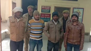 शिकोहाबाद: थानां खैरगढ़ पुलिस ने विभिन्न स्थानों से  विभिन्न मामलों में चार बारन्टी गिरफ्तार कर जेल भेजा