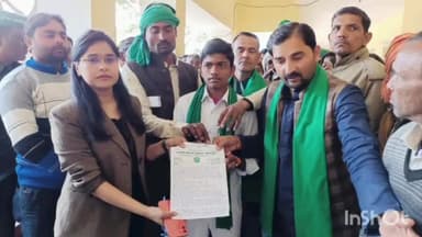 जलेसर: नगला भिकारी की जन समस्याओ को लेकर किसान यूनियन महाशक्ति के कार्यकर्ताओं ने नायब तहसीलदार को सौंपा ज्ञापन।