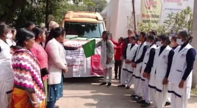 मुंगेर: सदर अस्पताल के परिसर से स्वास्थ्य एवं स्वच्छता को लेकर जागरूकता रैली रवाना