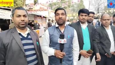 वरिष्ठ उपाध्यक्ष पद शिवशंकर प्रजापति विभिन्न मुद्दों पर प्रेस वार्ता करते हुए.