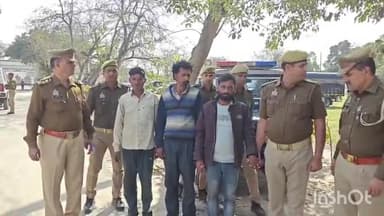 एटा: तीन शातिर आरोपियों को अवैध असलहा फैक्ट्री चलाते हुए किया गिरफ्तार,मौके से 10 बने-अधबने तमंचे,कारतूस और उपकरण बरामद