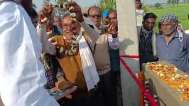 करपी: पुरैनीया उच्च विद्यालय भवन निर्माण का विधायक बागी कुमार वर्मा ने किया शिलान्यास