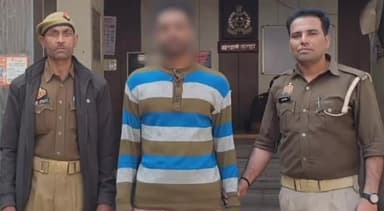 मुरादाबाद: मुरादाबाद के कटघर पुलिस ने वारंटी अभियुक्त को गिरफ्तार करते हुए भेजा जेल