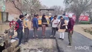 डिबाई: धर्मपुर-गणेशपुर मार्ग पर निर्माणाधीन सड़क का विधायक सीपी सिंह ने किया औचक निरीक्षण, अधिकारियों को दिये आवश्यक निर्देश