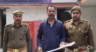 मोदीनगर: झगड़े के बाद पिता पर तलवार से हमला करने वाले आरोपी बेटे को पुलिस ने तिबडा रोड से गिरफ्तार किया, तलवार बरामद