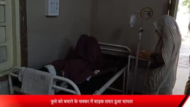 शाजापुर: भेंसवामाता के समीप कुत्ते को बचाने के चक्कर में बाइक सवार हुआ घायल, जिला अस्पताल में उपचार जारी।