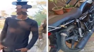 डेहरी: पुलिस की छापेमारी के दौरान बाबूगंज से चोरी कांड का आरोपी बाइक के साथ गिरफ्तार, एसपी ने दी जानकारी