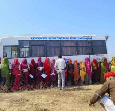 रानीवाड़ा: रानीवाड़ा में मोबाइल वाहन से लोगों को विधिक जानकारी दी गई