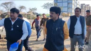 मुज़फ्फरनगर: भोपा रोड पर सरकार के द्वारा बनाए जा रहे गेस्ट हाउस की जमीन का राज्य मंत्री कपिल देव अग्रवाल ने किया निरीक्षण