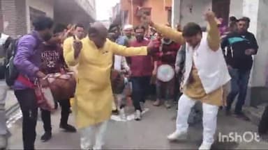 मुज़फ्फरनगर: चरथावल नगर के शिव चौक मंदिर जीर्णोद्धार को लेकर हर्षोल्लास के साथ निकाली गई कलश यात्रा