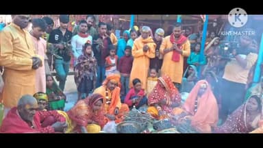 बखरी: रामपुर में चल रहे तीन दिवसीय श्री राम धुन महायज्ञ का समापन