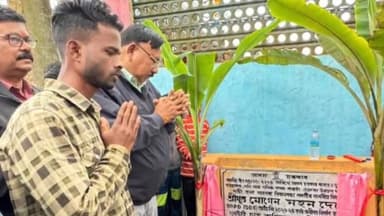 মাহমৰা: মাহমৰাৰ খুমটাই চাহ বাগিচাত পথ নিৰ্মাণৰ আধাৰশিলা স্থাপন কৰে কেবিনেট মন্ত্ৰী যোগেন মহনে