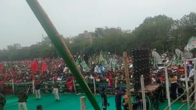 महागठबंधन की 3 मार्च 2024 के जन विश्वास महारैली के गांधी मैदान का एक मनोरम दृश्य आपके सामने.क्यामुद्दीन अंसारी भाकपा माले राज्य कमिटी सदस्य.