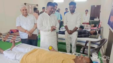 जगदलपुर: फ्रेजरपुर स्थित वनांचल माधव कुंज में आरएसएस स्वयंसेवकों ने किया 40 यूनिट रक्तदान,मंत्री केदार कश्यप भी रहे मौजूद