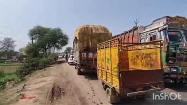 मुंगेर: NH 80 सड़क की हो रही मरम्मती के कारण हेरु दियारा से शिवकुंड तक लगा महाजाम