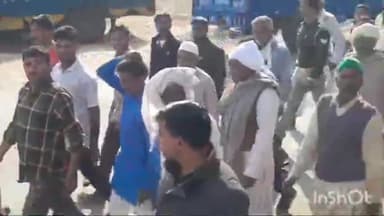 मुज़फ्फरनगर: चरथावल थाना क्षेत्र से सैकड़ों किसान एसडीएम सदर कार्यालय पहुंचे, बरसात व ओलावृष्टि में बर्बाद हुई फसल के मुआवजे की मांग