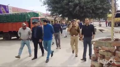 मुज़फ्फरनगर: कुकड़ा नवीन मंडी स्थल पर बने हुए स्ट्रांग रूम का डीएम अरविंद मल्लप्पा मंगरी ने किया निरीक्षण।