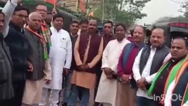 मांडू: कुज्जू में भाजपाइयों ने सदर विधायक मनीष जायसवाल का किया स्वागत