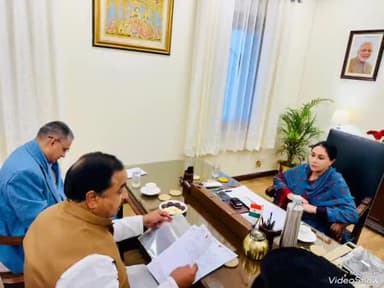 रानीवाड़ा: रानीवाड़ा के पूर्व विधायक ने उपमुख्यमंत्री से की मुलाकात