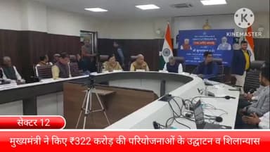 बल्लबगढ़: सेक्टर 12 में सीएम मनोहर लाल ने किया वीडियो कॉन्फ्रेंसिंग से करीब ₹322 करोड के विकास कार्यों का उद्घाटन व शिलान्यास