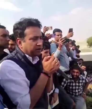 चूरू: Rahul kaswan टिकट कटने के बाद जनता के सामने आये तो जनसैलाब उमडा | #churump #rahulkaswan