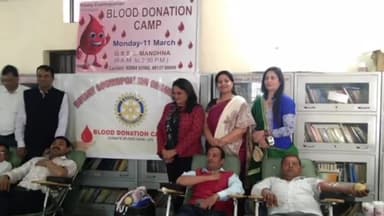 मोरनी: राजकीय वरिष्ठ माध्यमिक विद्यालय मांधना में रक्तदान शिविर का आयोजन, 41 लोगो ने किया रक्तदान