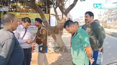 अररिया: बस स्टैंड नहर के समीप किराना दुकान में 10 लाख से अधिक के सामानों की हुई चोरी मामले की जांच में जुटी पुलिस