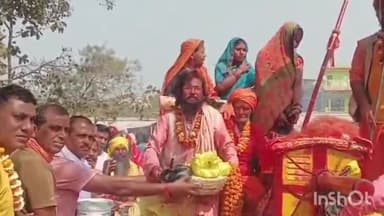 हरलाखी: हरिने गांव में 15 दिवसीय मिथिला की प्रसिद्ध परिक्रमा यात्रा डोला का ग्रामीणों ने किया भव्य स्वागत