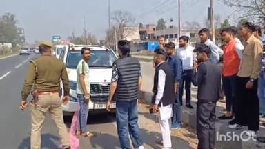 मुज़फ्फरनगर: मंसूरपुर क्षेत्र के NH-58 पर गाड़ी पर खड़ा होकर स्टंट करना दूल्हे को पड़ा भारी, पुलिस ने गाड़ी को थाने भेजवाया