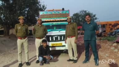 धौलपुर: बकरा-बकरियों से भरी पिकअप गाड़ी पकड़ी, आरोपी गिरफ्तार