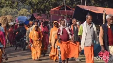 मधवापुर: मिथिलाधाम परिक्रमा यात्रियों का काफिला चौथे पड़ाव में मटिहानी से कड़ी सुरक्षा के बीच नेपाल के लिए रवाना